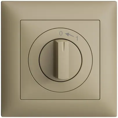 Kit frontale EDIZIOdue 0<-1 sand 88×88mm per pulsante girevole 