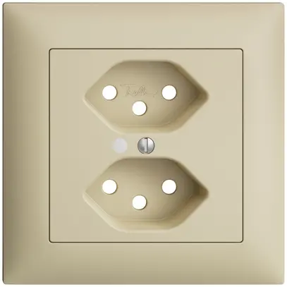 Kit frontale INC EDIZIOdue vanille 88×88mm 2×T13 con lente 