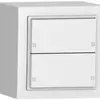 Sensore pulsante AP SIDUS KNX Design 2/4, bianco 