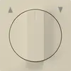 Interruttore/tasto rotativo per tapparella beige kallysto 