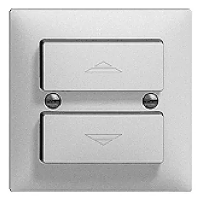 Kit frontale EDIZIOdue bianco 60×60mm bottone doppio 