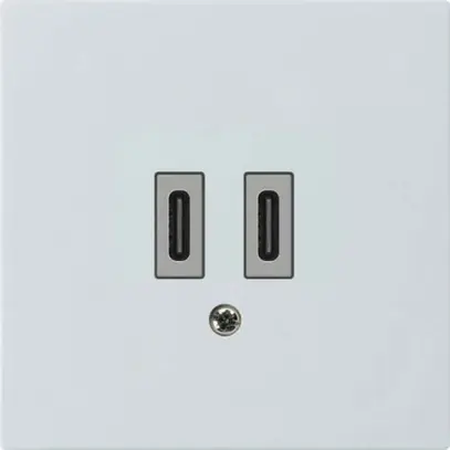 Prise de charge USB Hager kallysto C-C 20W 5V 60×60mm blanc 