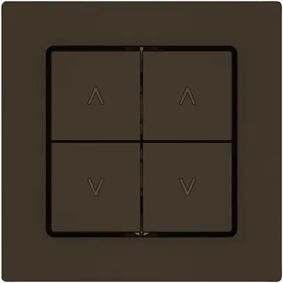 Contact pour stores EDIZIO.liv SNAPFIX® 10A 250V 4 touches 2 canaux br 