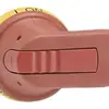Maniglia pistola ABB per OT160-250 rosso/giallo IP65 ase 65mm chiudibile 