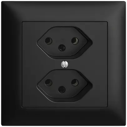 Prise ENC EDIZIOdue 2×T13 noir 