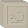 Thermostat AP Hager kallysto, avec interrupteur chauffage/refroidissement, beige 