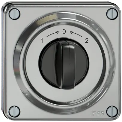 Contatto rotativo INC ELEMENT SNAPFIX® 1P 2C 16A 400V 1<-0->2 87×87×56mm all 