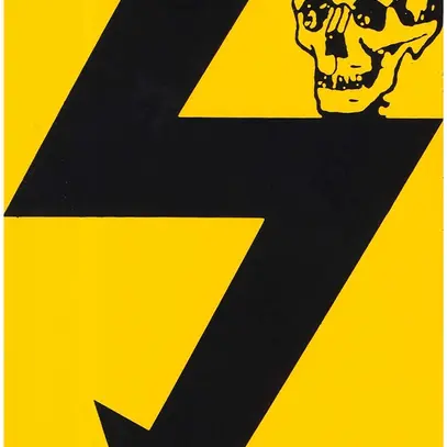 Placca di avviso Al 118×170mm giallo/ne 