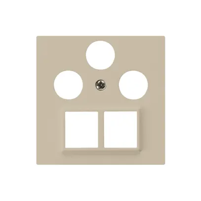 Frontplatte HMS kallysto für R/TV/SAT beige 