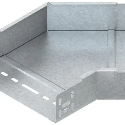 Gomito 45° Niedax per passacavi 60×302mm con guide laterali n.perf.ac zinc caldo 