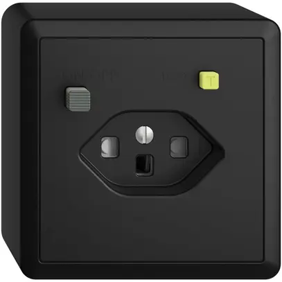 Presa AP EDIZIOdue T23 FI 30mA shutter nero 