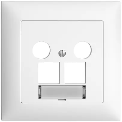 Kit de recouvrement ENC Edue FMI, p.prise multimédia EASYNET, p.2×RJ45 S-One, bc 