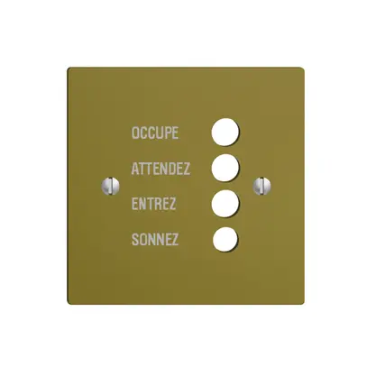 Placca frontale EDIZIOdue olive francese 