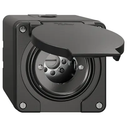 Contatto rotativo NAP NEVO, senza cilindro, KS, 0 <- 1, nero 