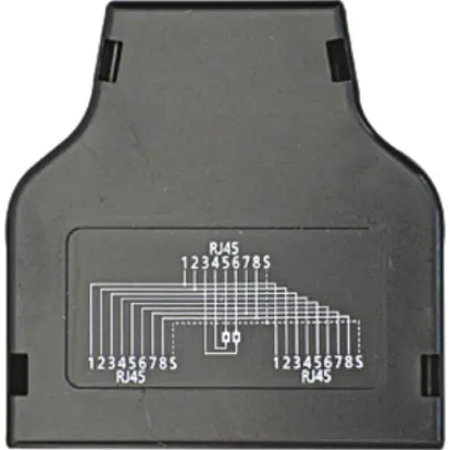 Adattatore doppio schermato RJ45 