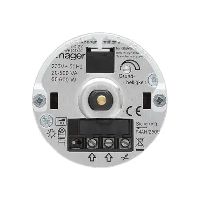 Inserto per variatore rotativo Hager 20…500VA di fase in salita Tipo  E 