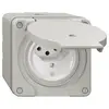 Presa NAP NEVO, 1×T13, IP21, c.LED, grigio chiaro 