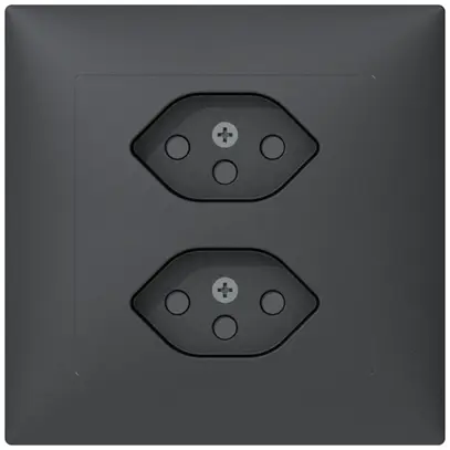 Prise ENC Sidus B 2×T13 anthracite 