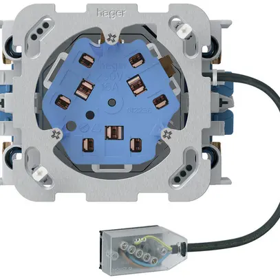 Presa INS 3×tipo 13/23 Hager L3 Technofil con scatola INS G3 