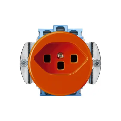 Insert pour prise basico type 23 orange bornes à vis 