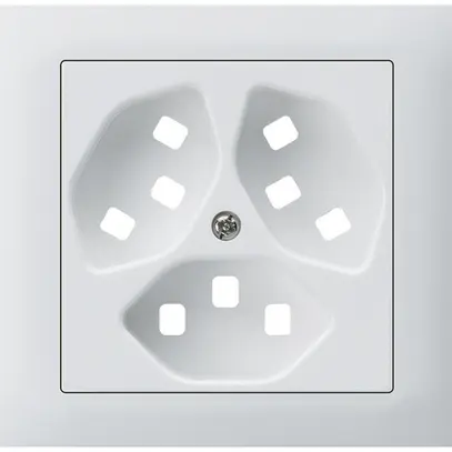 Kit frontal INC G3 kallysto pour prise INC G3 3×type 23 cadre à visser blanc 