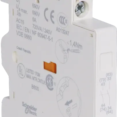 Contact auxiliaire AMD GVAN20 F/F additif latéral TeSys 