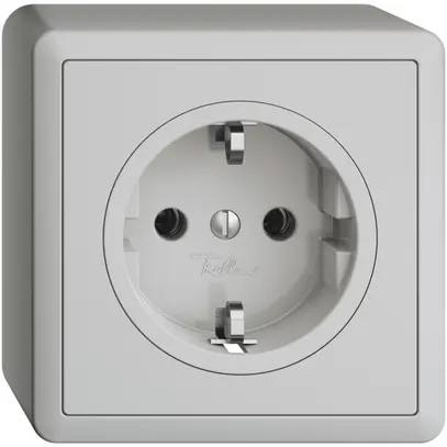 Prise SCHUKO AP EDIZIOdue 16A, 250VAC, L+N+PE gris clair 