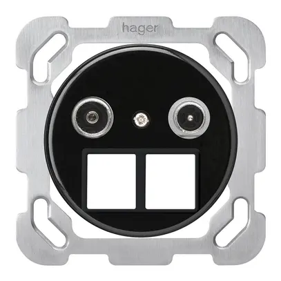 Prise multimédia ENC basico TV-R montage B 4dB 2GHz noir 