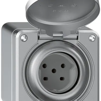 Presa AP robusto 1×tipo 15 IP55 alluminio 