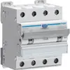 Disjoncteur différentiel Hager RCBO 4P 400V car.B 20A 0.03A type A 6kA 4UM 