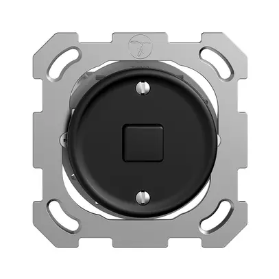 Poussoir KNX ENC STANDARDdue 1×avec LED RGB, avec capteur de température noir 