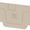 Plaque de fermeture Weidmüller série A AEP 4C 2.5 75.55×2.1mm, beige 