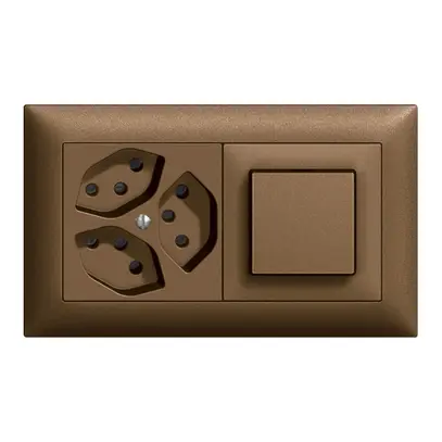 Combinazione INC EDIZIOdue 3×T13 +3/1P coffee orizzontale 