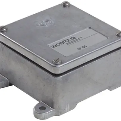 Boîte de dérivation en fonte Woertz 0 4×M25 zing. 