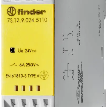 Modulo di relè Finder con contatti a guida forzata, 1 ch e 1 r, 6A, 230VAC 