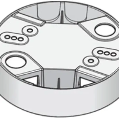 Cadre AP Niko IP54 Ø105×25mm blanc 