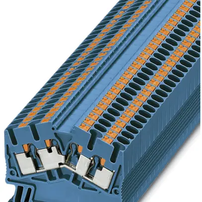 Morsetto pass.0.14…4mm² blu con.Push-in PTS 2.5-QUATTRO BU 