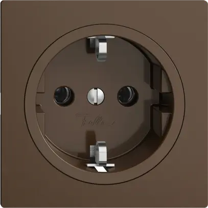 Presa SCHUKO EDIZIOdue F, 16A, 250VAC, L+N+PE coffee 