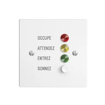 Station de porte EDIZIOdue blanc pour signaux d'appel 