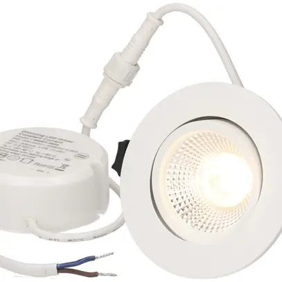Spot LED INC maxLUCE SOLV-IP65 8W 230V DIM 710lm 930 trou Ø68mm 38° IP65 blanc 