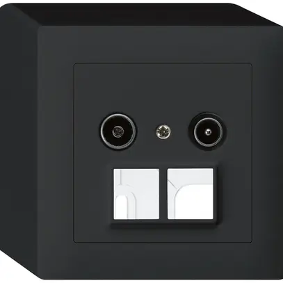 Prise d'antenne AP R/TV HMS kallysto 14dB noir 