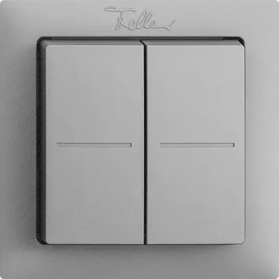Pulsante RF EnOcean Feller EDIZIOdue F, 4K/2T, senza batterie, silver 