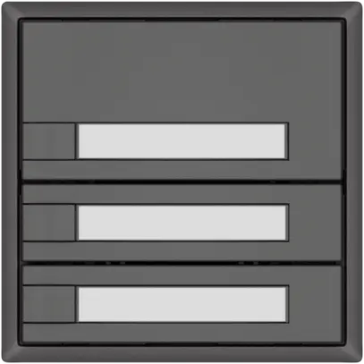 KNX-Taster RGB EDIZIO.liv SNAPFIX® Temperaturfüh.o.LED Pap.3×T 1-Tbed.dgu 