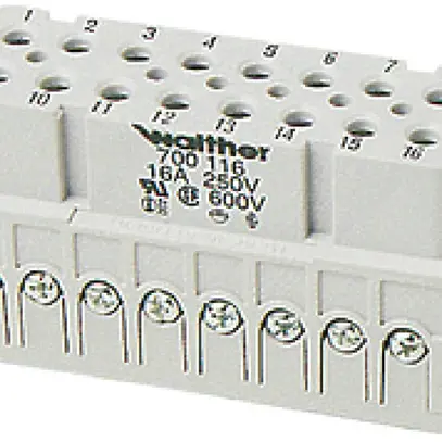 Interno di presa femmina A16 0.5…2.5mm² 20…14AWG con protezione di filo 