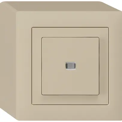 Interruttore pulsante luminoso AP kallysto 6/1L beige 