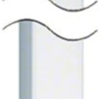 Colonna connessione soffitto tehalit DA200 1× fissa.flex h=2.45m bianco traffico 