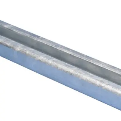 Rail en C Caddy type E5, L=0.4m 20×36mm, zingué à chaud 