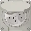 Prise NEVO N.CO, 3×T13, IP21, gris clair 
