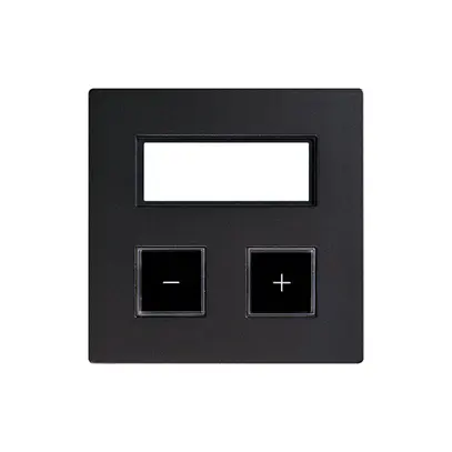 Kit de recouvr.EDIZIOdue elegance pour poussoir double+RTH gris graphite 