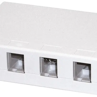 Boîte de raccordement AP KS Dätwyler blanc pour 4 modules 